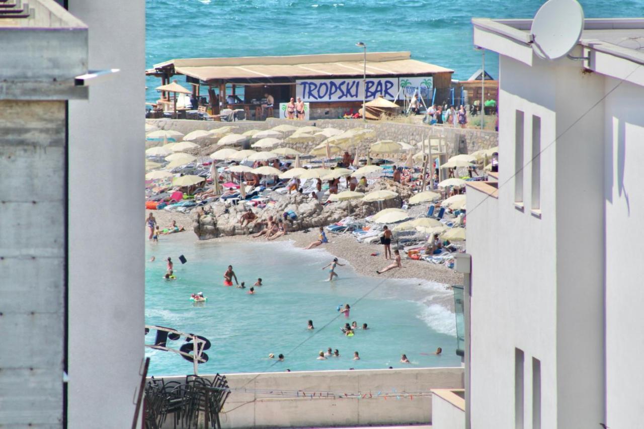 1Bd Sea View Apts Veliki Pjesak "Hajrudin" 多布拉沃达 外观 照片